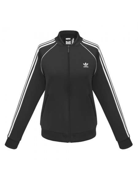 Куртка тренировочная женская на молнии SST TT, черная