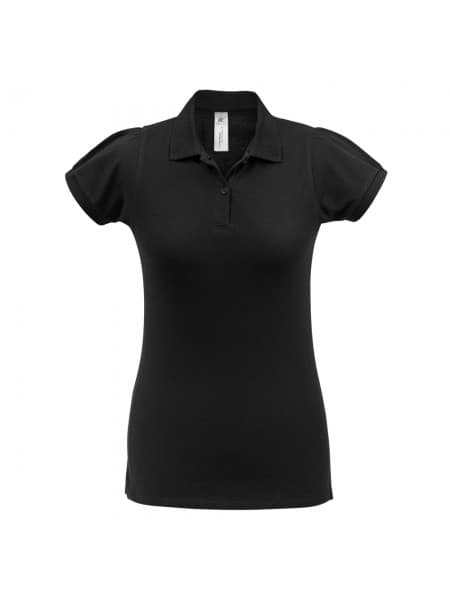 Рубашка поло женская Heavymill черная
