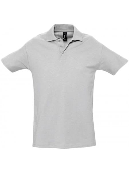 Рубашка поло мужская SPRING 210, светлый меланж