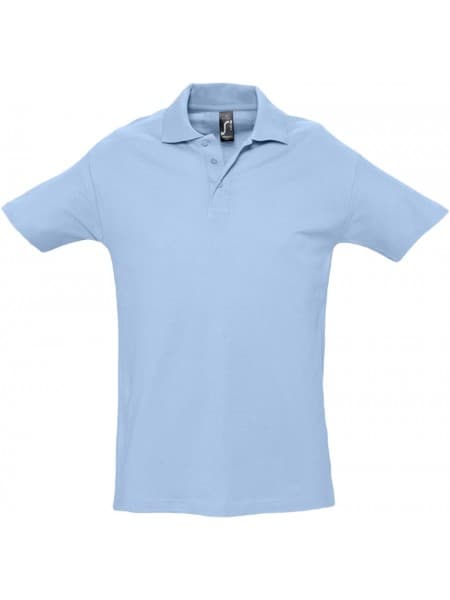 Рубашка поло мужская SPRING 210, голубая