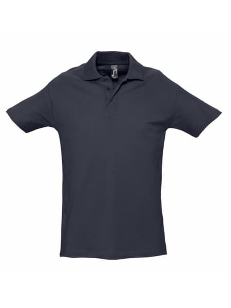 Рубашка поло мужская SPRING 210 темно-синяя (navy)