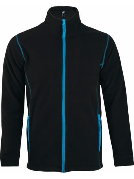 Куртка мужская NOVA MEN 200, черная с ярко-голубым