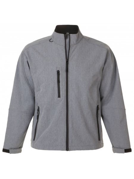 Куртка мужская на молнии RELAX 340, серый меланж