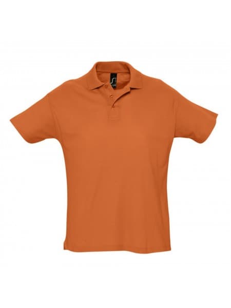Рубашка поло мужская SUMMER 170, оранжевая