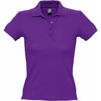 Рубашка поло женская PEOPLE 210, темно-фиолетовая