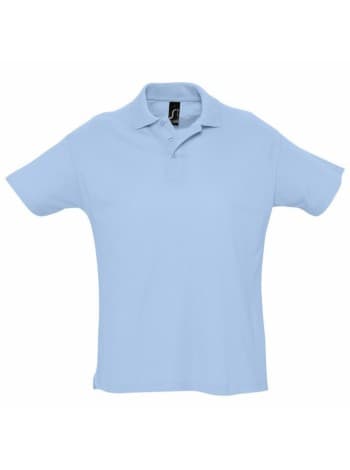 Рубашка поло мужская SUMMER 170, голубая