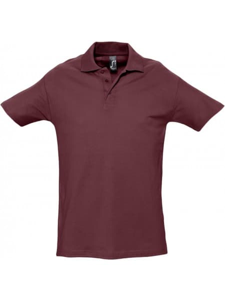 Рубашка поло мужская SPRING 210, бордовая