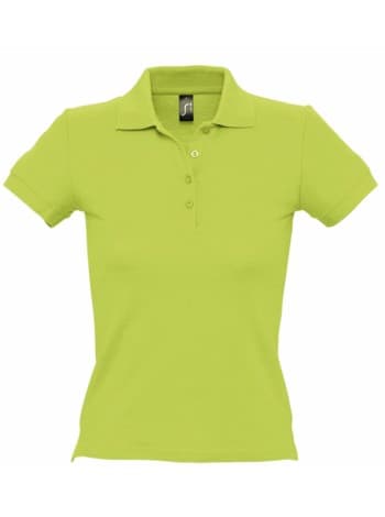 Рубашка поло женская PEOPLE 210, зеленое яблоко