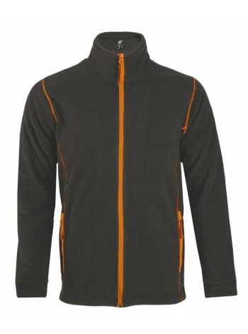 Куртка мужская NOVA MEN 200, темно-серая с оранжевым