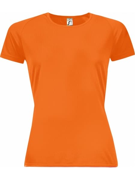 Футболка женская SPORTY WOMEN 140, оранжевый неон
