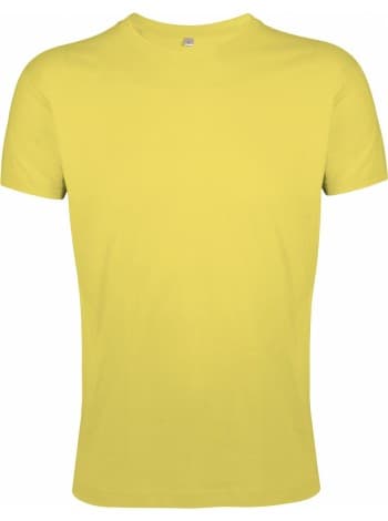 Футболка мужская приталенная REGENT FIT 150, желтая (горчичная)