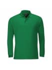 Рубашка поло мужская с длинным рукавом WINTER II 210 ярко-зеленая