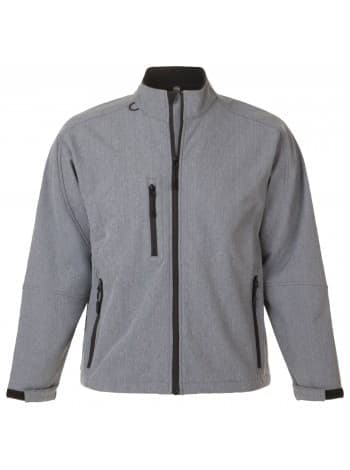 Куртка мужская на молнии RELAX 340, серый меланж