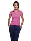 Рубашка поло женская без пуговиц PRETTY 220, ярко-розовая