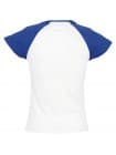 Футболка женская MILKY 150, белая с ярко-синим