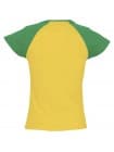 Футболка женская MILKY 150, желтая с зеленым