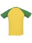 Футболка мужская двухцветная FUNKY 150, желтая с зеленым